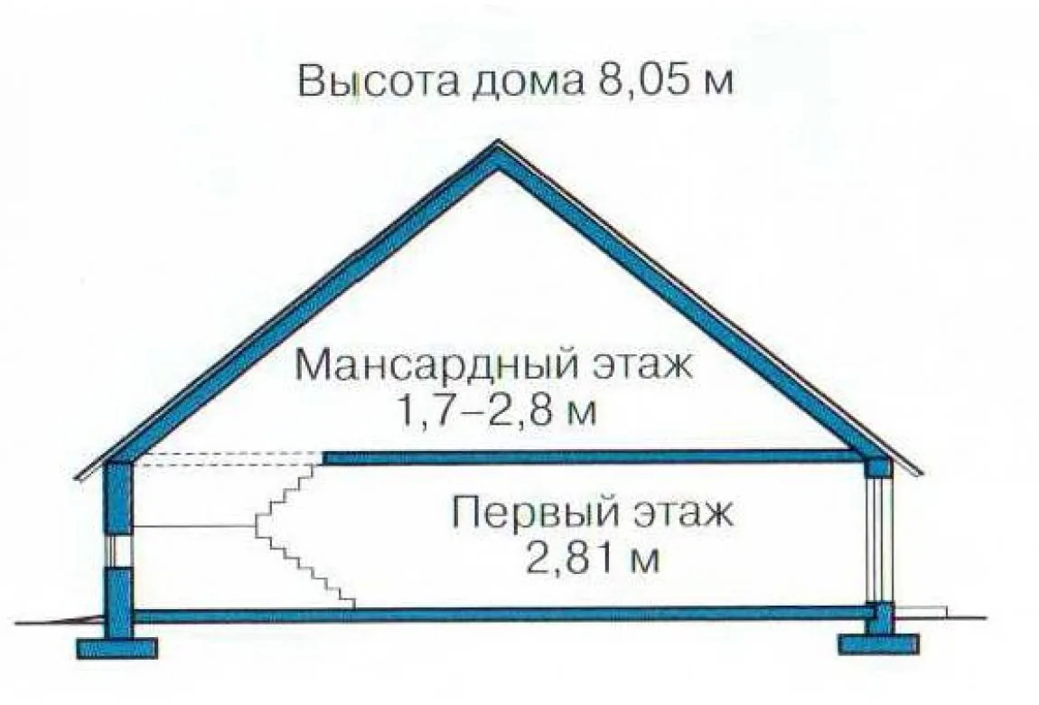 План N3 проекта кирпичного дома «1001»