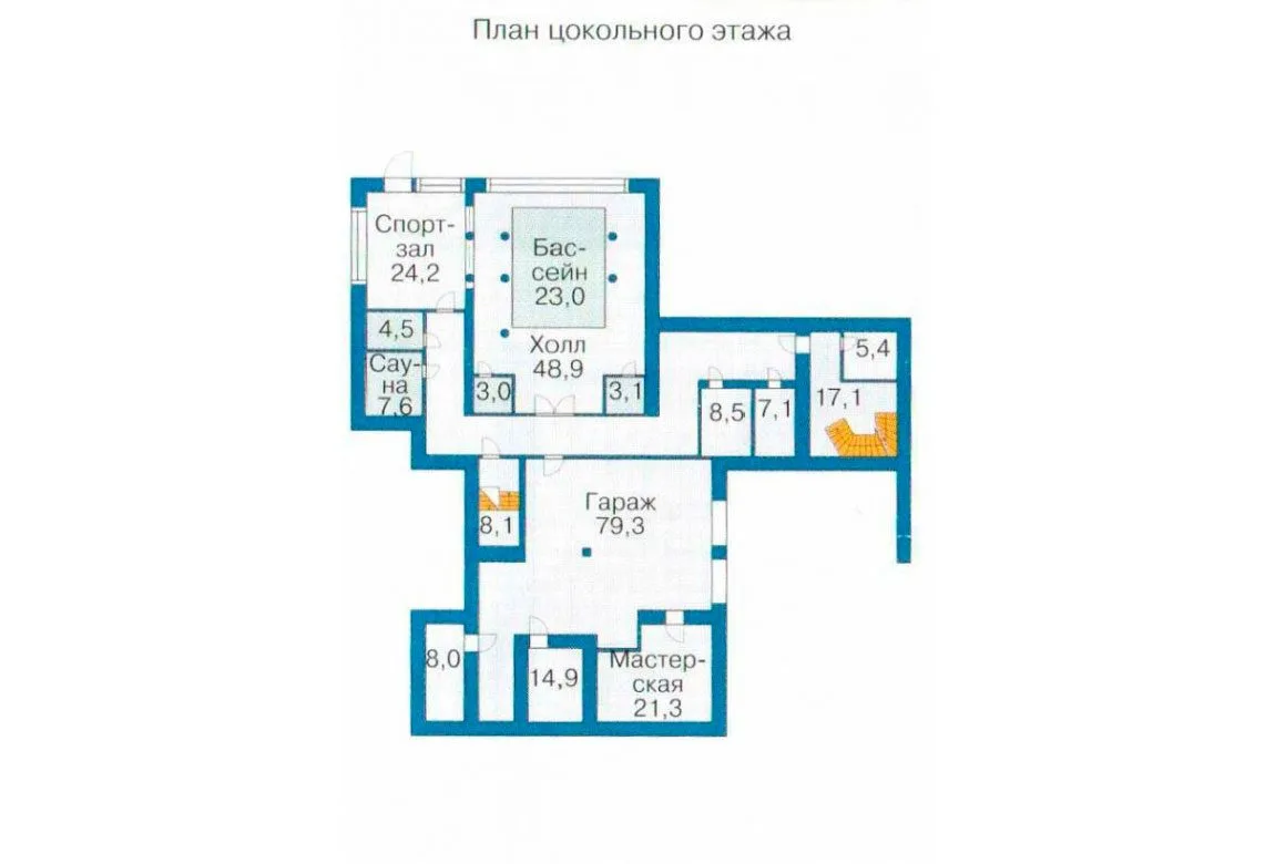 План N3 проекта ВИП дома «1100»