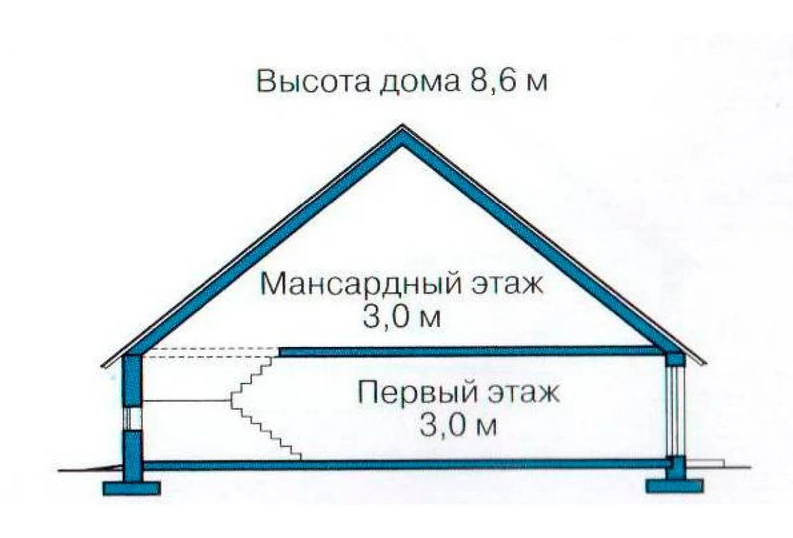 План N3 проекта кирпичного дома «1012»