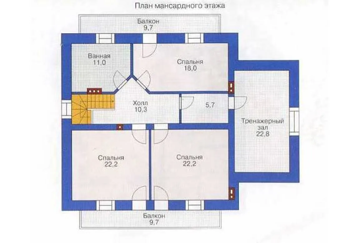План N1 проекта дома из СИП-панелей «1285» План N1 проекта дома из СИП-панелей «1285»
