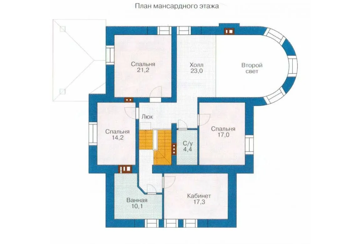 План N2 проекта дома из СИП-панелей «1287» План N2 проекта дома из СИП-панелей «1287»