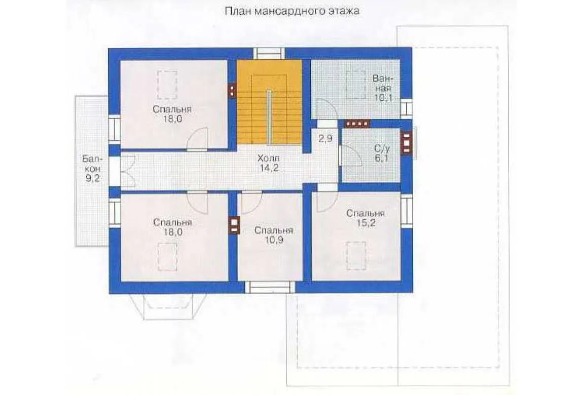 План N2 проекта дома из СИП-панелей «1291» План N2 проекта дома из СИП-панелей «1291»