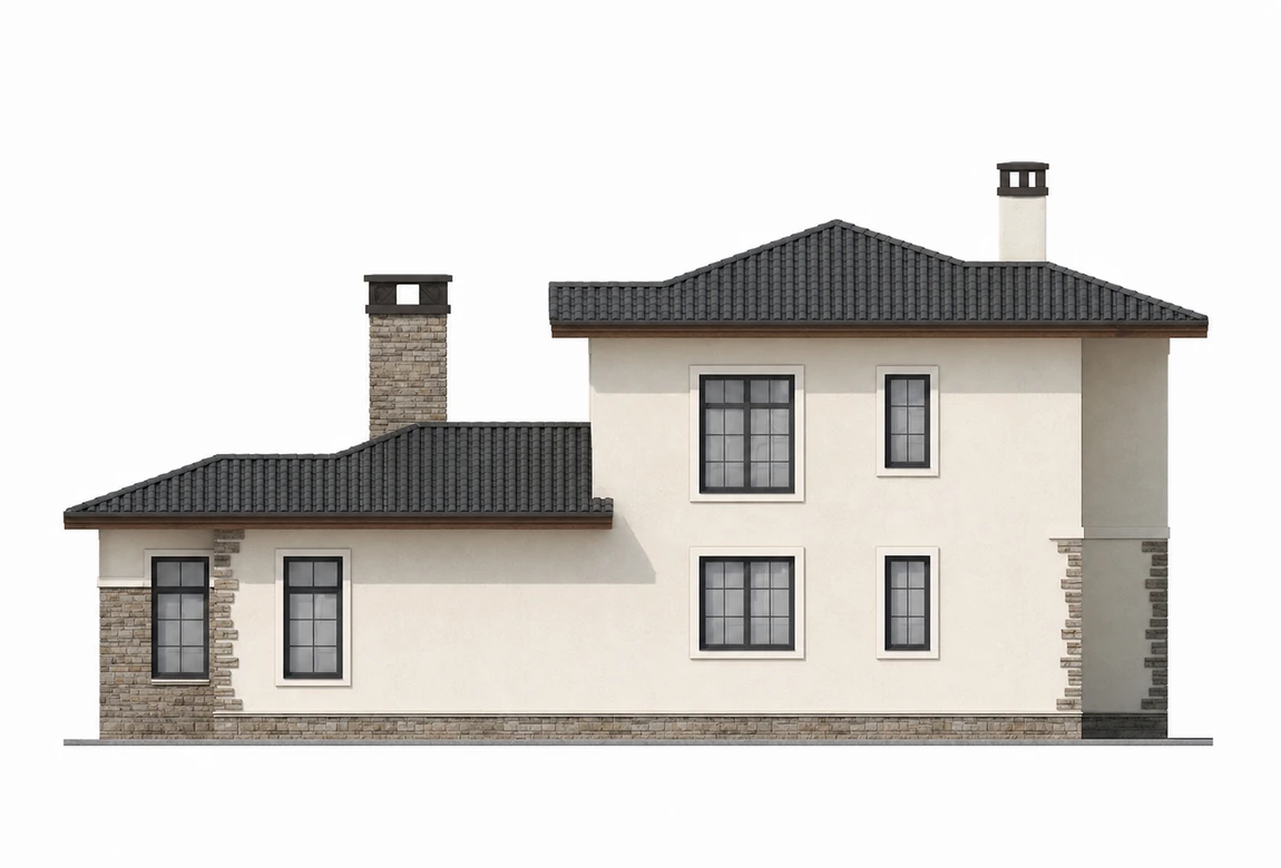 Проект СИП дома «1292» Проект СИП дома «1292» Площадь 249.3м2. Фото, цена, размеры | «Арт Строй Дизайн»