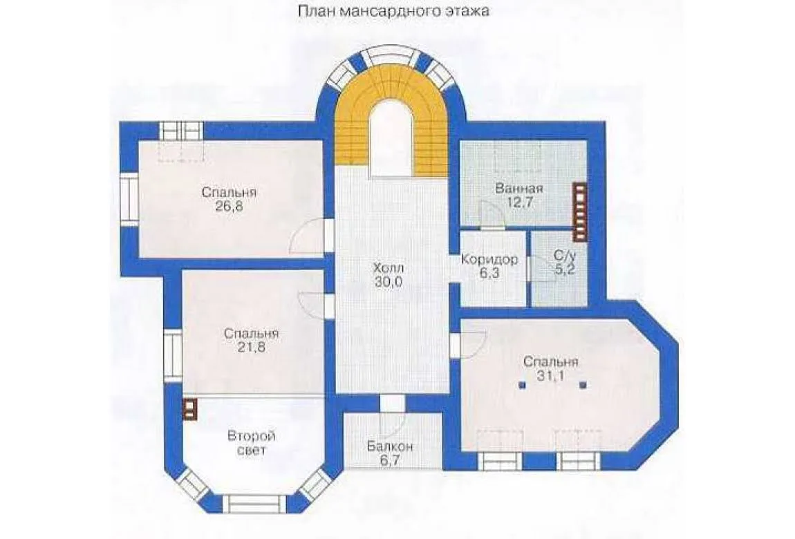 План N2 проекта дома из СИП-панелей «1296» План N2 проекта дома из СИП-панелей «1296»