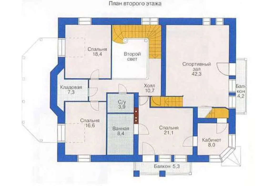 План N1 проекта дома из СИП-панелей «1298»