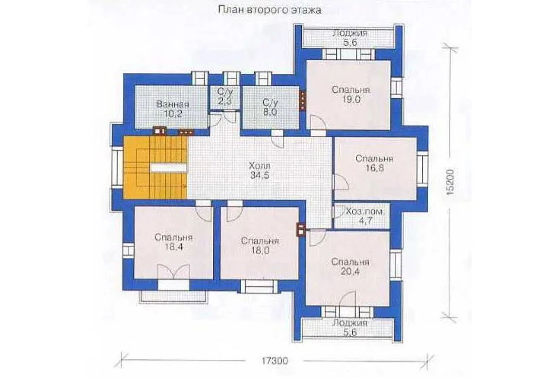 План N2 проекта дома из СИП-панелей «1302» План N2 проекта дома из СИП-панелей «1302»