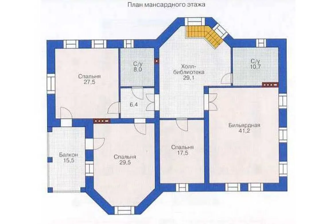 План N2 проекта дома из СИП-панелей «1306»