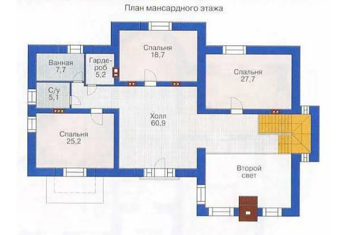 План N1 проекта дома из СИП-панелей «1307» План N1 проекта дома из СИП-панелей «1307»