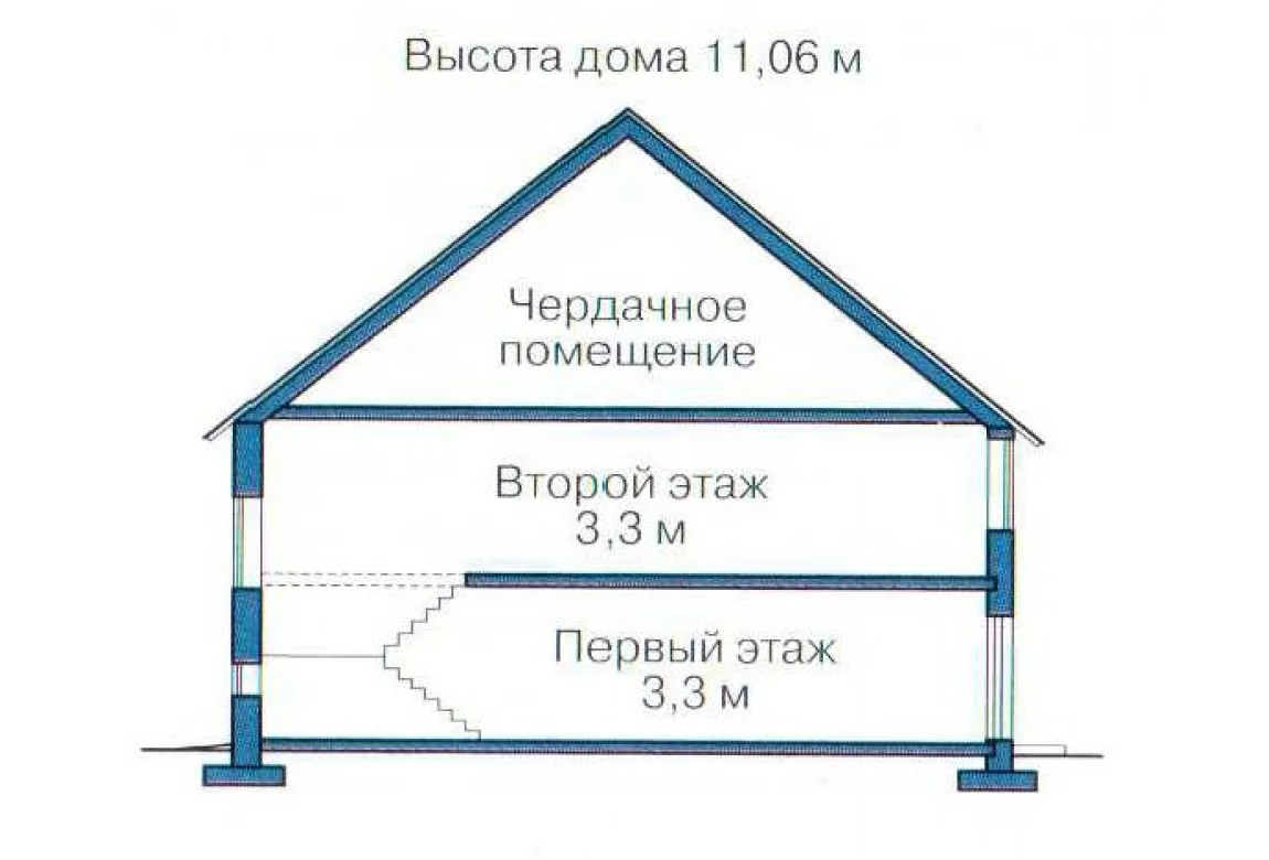 План N3 проекта дома из СИП-панелей «1311»