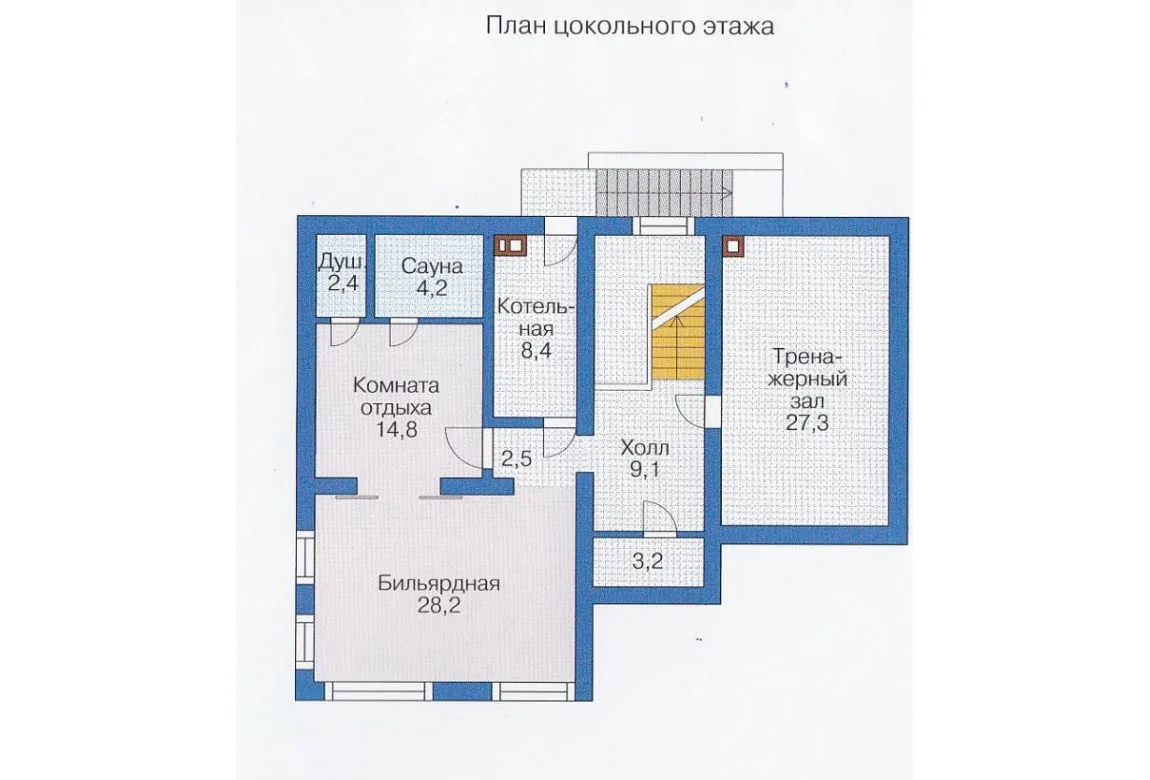 План N3 проекта каркасного дома «1415»