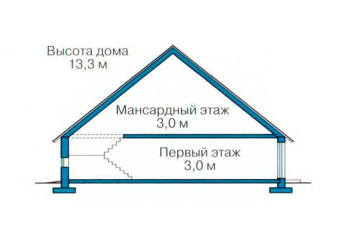 План N3 проекта кирпичного дома «1044»