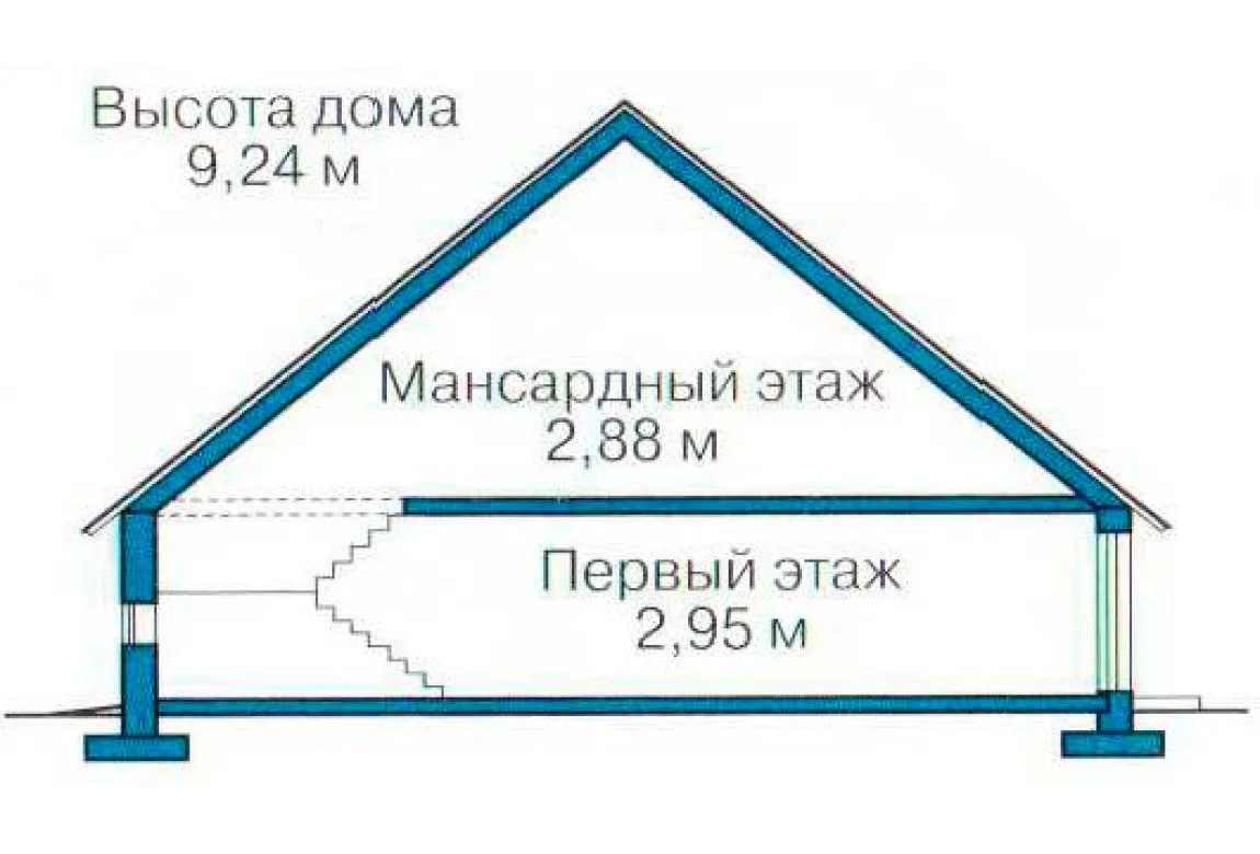 План N3 проекта кирпичного дома «1046»