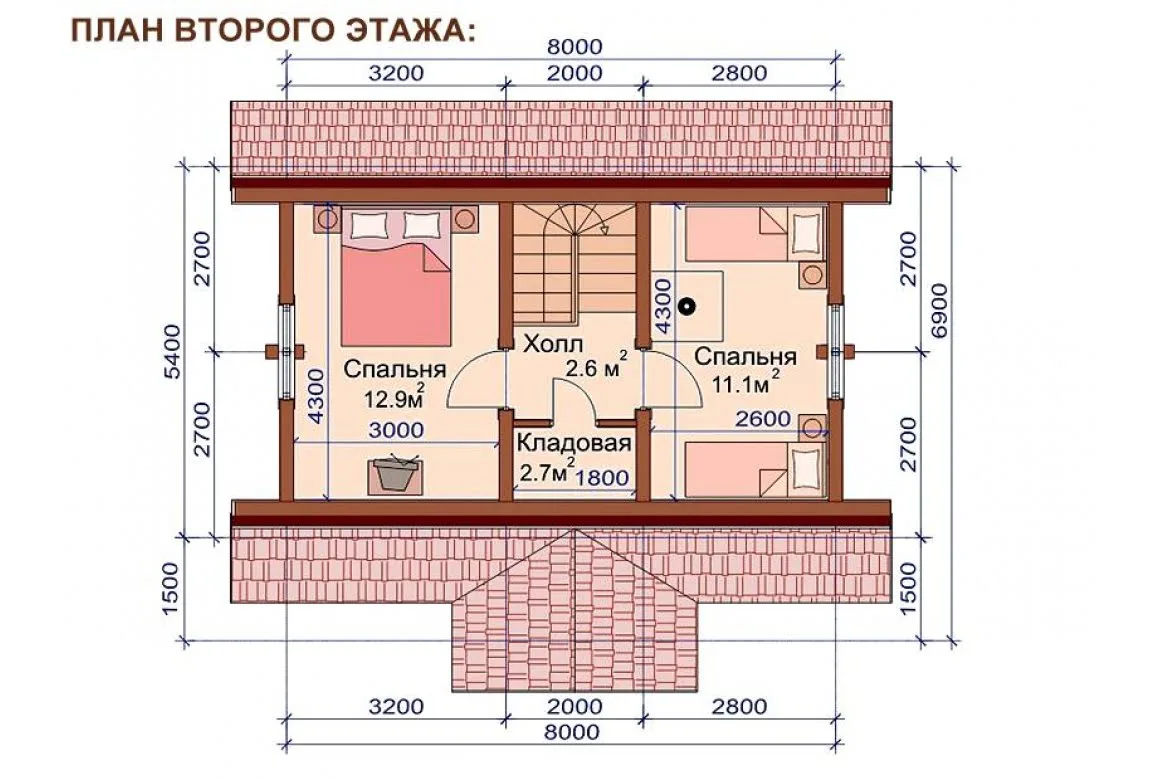 План N2 проекта бани «1514»