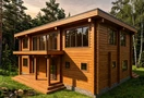 Проект дома из клееного бруса «Топаз» - 220.89м2, фото, план, цена. | «Арт Строй Дизайн»
