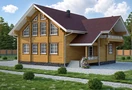 Проект дома из клееного бруса «Женева» - 235м2, фото, план, цена. | «Арт Строй Дизайн»