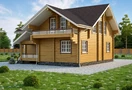 Проект дома из клееного бруса «Женева» - 235м2, фото, план, цена. | «Арт Строй Дизайн»
