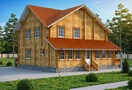 Проект дома из клееного бруса «Инсбург» - 269.3м2, фото, план, цена. | «Арт Строй Дизайн»