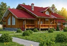 Проект дома из клееного бруса «Орлеан» - 335.5м2, фото, план, цена. | «Арт Строй Дизайн»