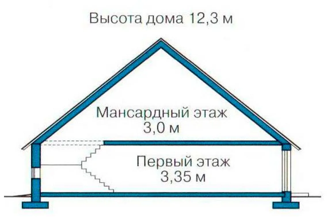 План N3 проекта кирпичного дома «1062»