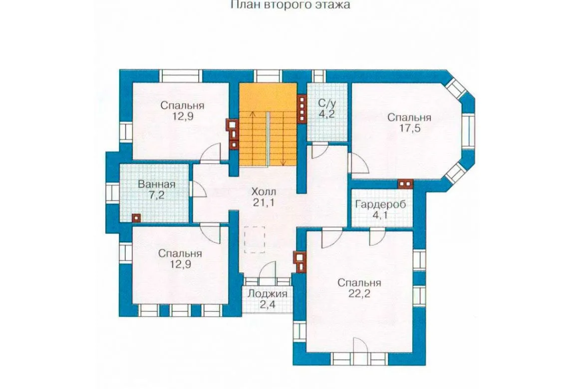 План N3 проекта кирпичного дома «1064»