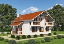 Проект дома из клееного бруса «Запад» - 250м2, фото, план, цена. | «Арт Строй Дизайн»