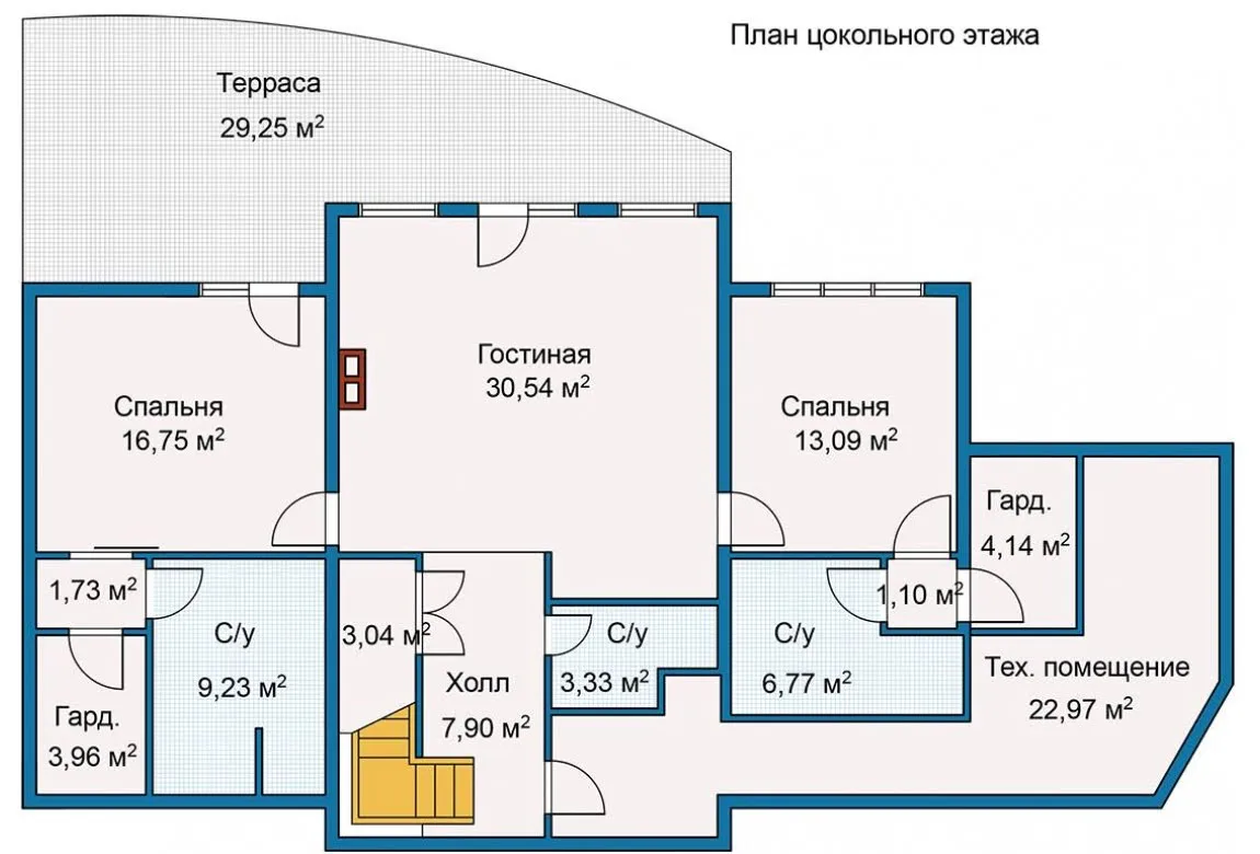 План N2 проекта каркасного дома «Берег Ручья»