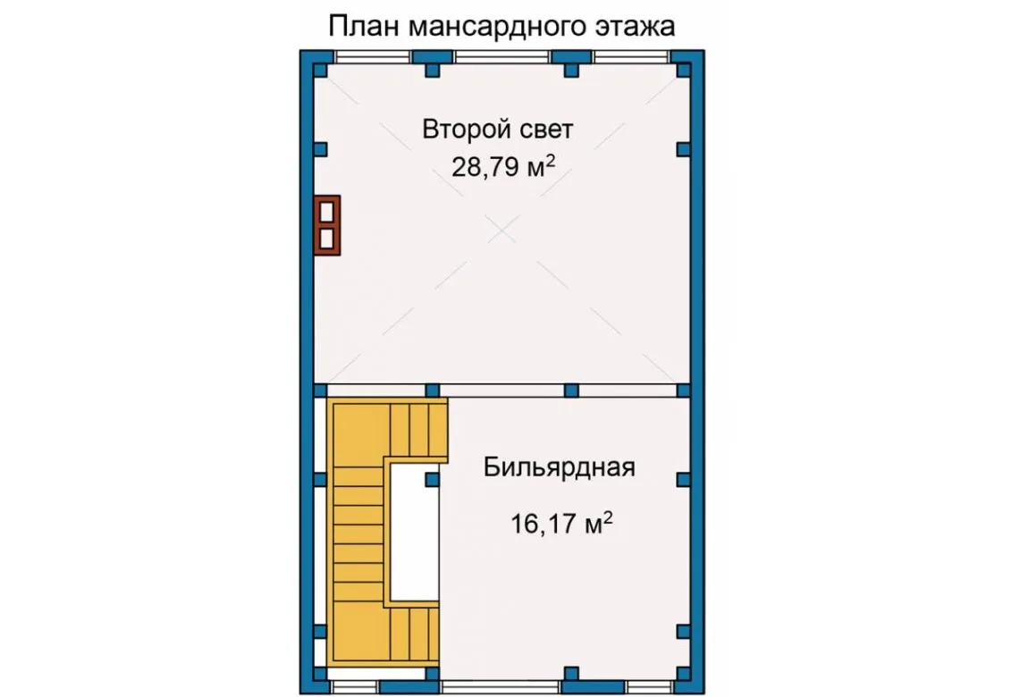 План N3 проекта каркасного дома «Берег Ручья»