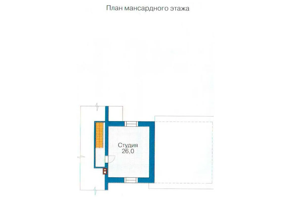 План N1 проекта кирпичного дома «1081»