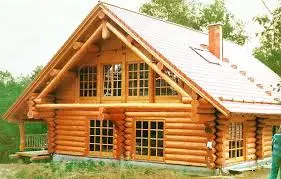 Дом из оцилиндрованного бруса