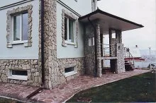 Отделка фасада натуральным камнем Отделка фасада натуральным камнем