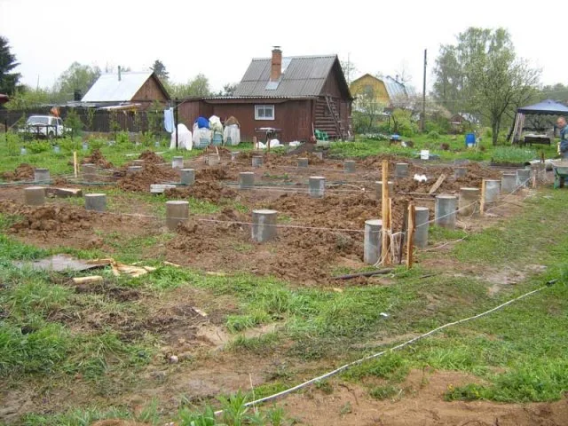 Фундамент на буронабивных сваях
