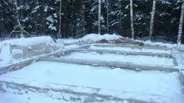 Строительство фундамента зимой
