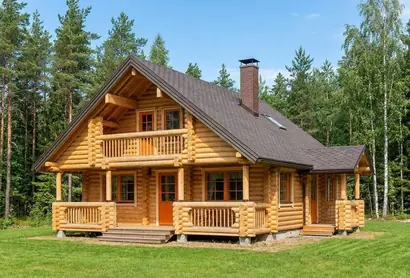 Проект дома из бревна