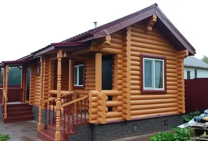 Дом из оцилиндрованного бревна д.Кузнецово